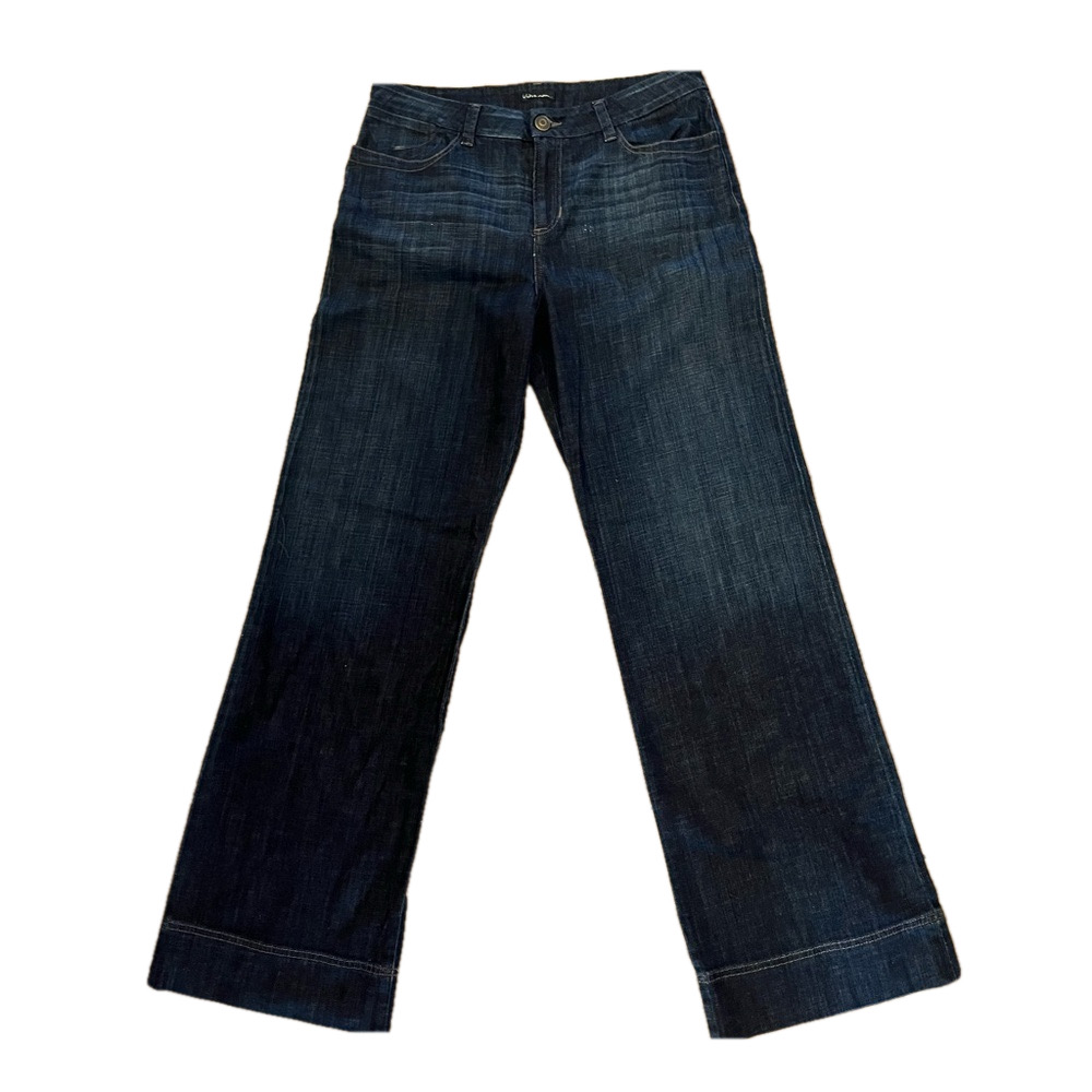 NWT Votre Nom Brand New Dark Wash Straight Leg Button Pocket Jeans 12